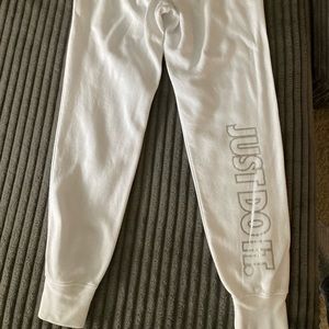 Nike ladies XS white joggers